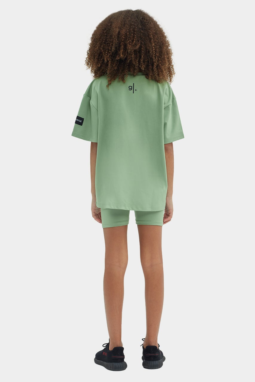 Short cycliste taille haute écoresponsable pour filles