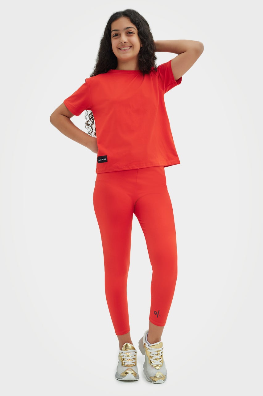 Leggings longs et durables à taille haute pour filles