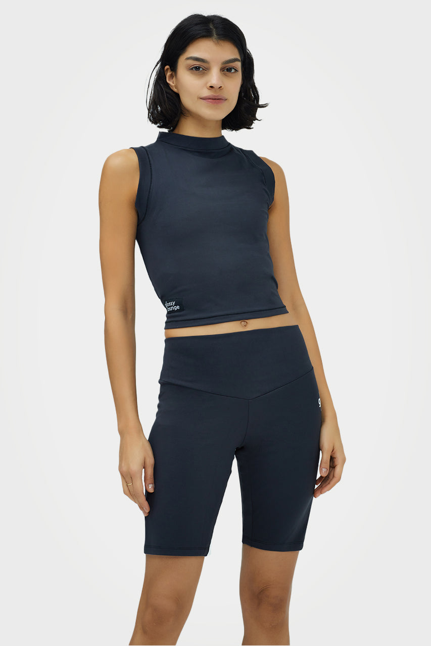 Short cycliste taille haute écoresponsable pour femmes