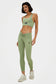 Leggings longs et éco-responsables pour femmes, taille basse, GL.