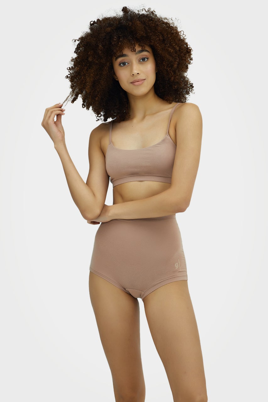 Culotte taille haute en bambou bio pour femme