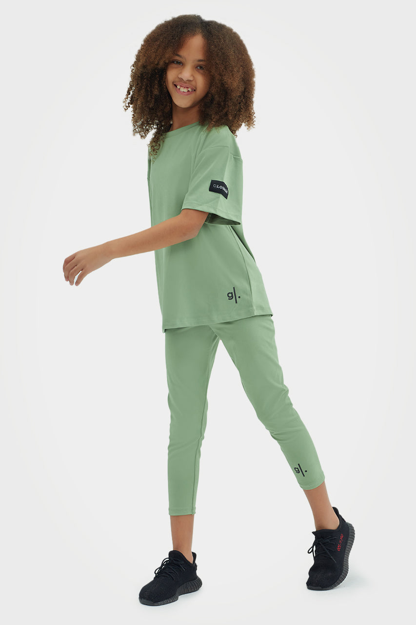 Leggings longs et durables à taille haute pour filles