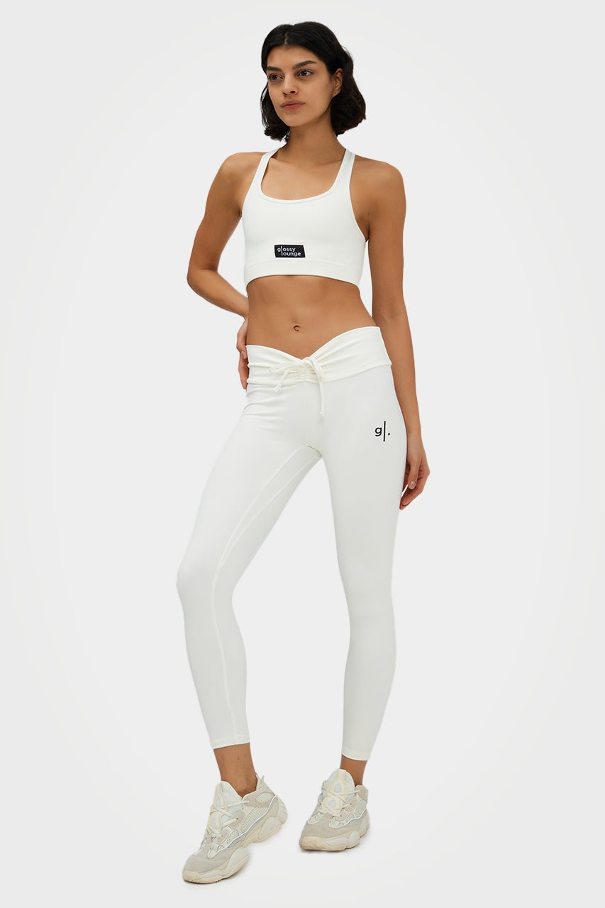 Leggings longs et éco-responsables pour femmes, taille basse, GL.