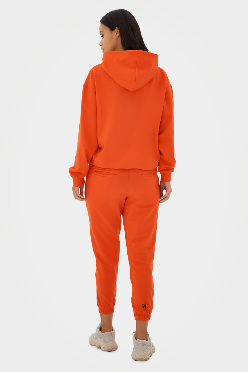 Sweat à capuche zippé oversize en bambou bio pour femme