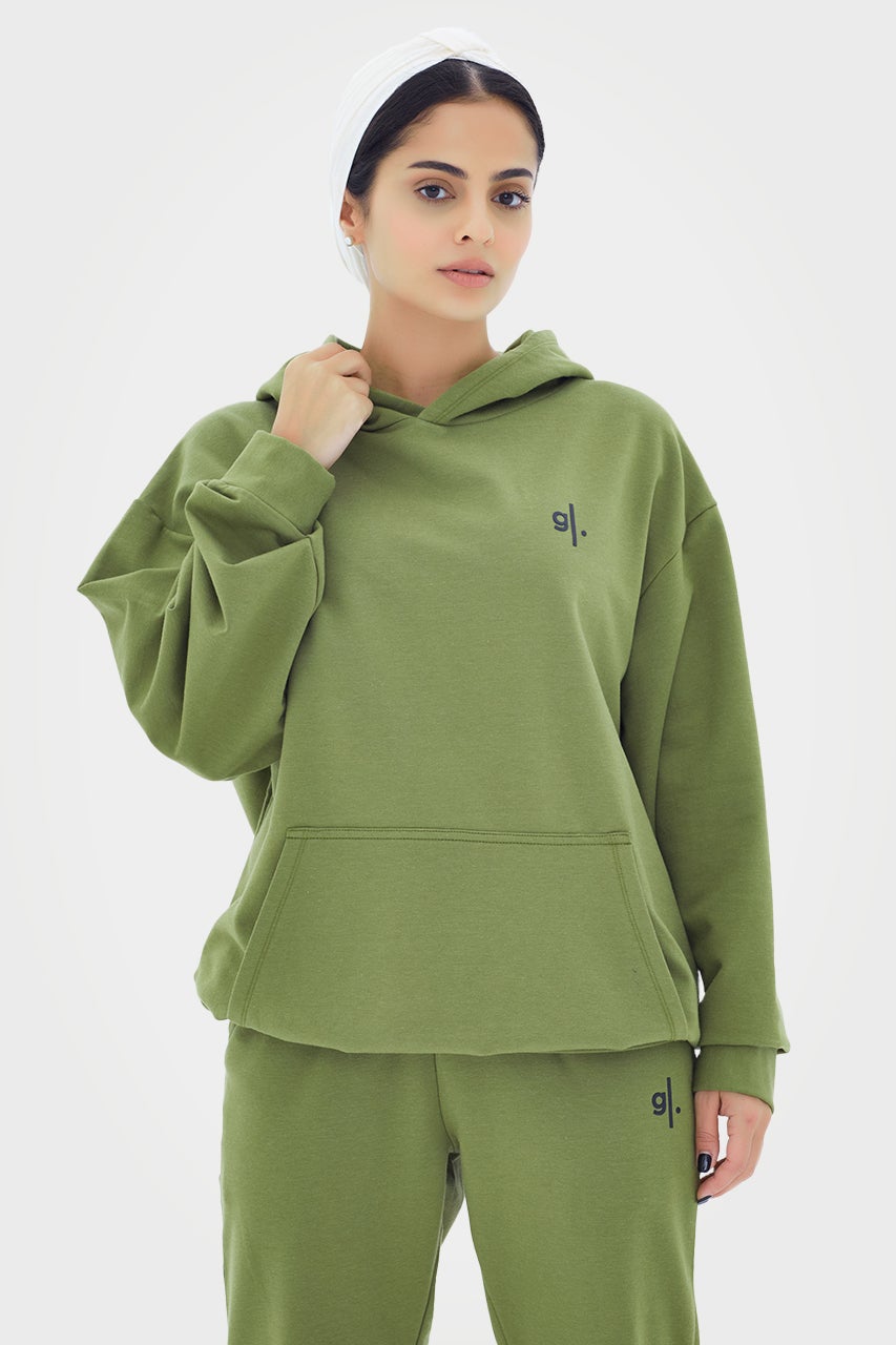 Sweat à capuche oversize en bambou bio pour femme
