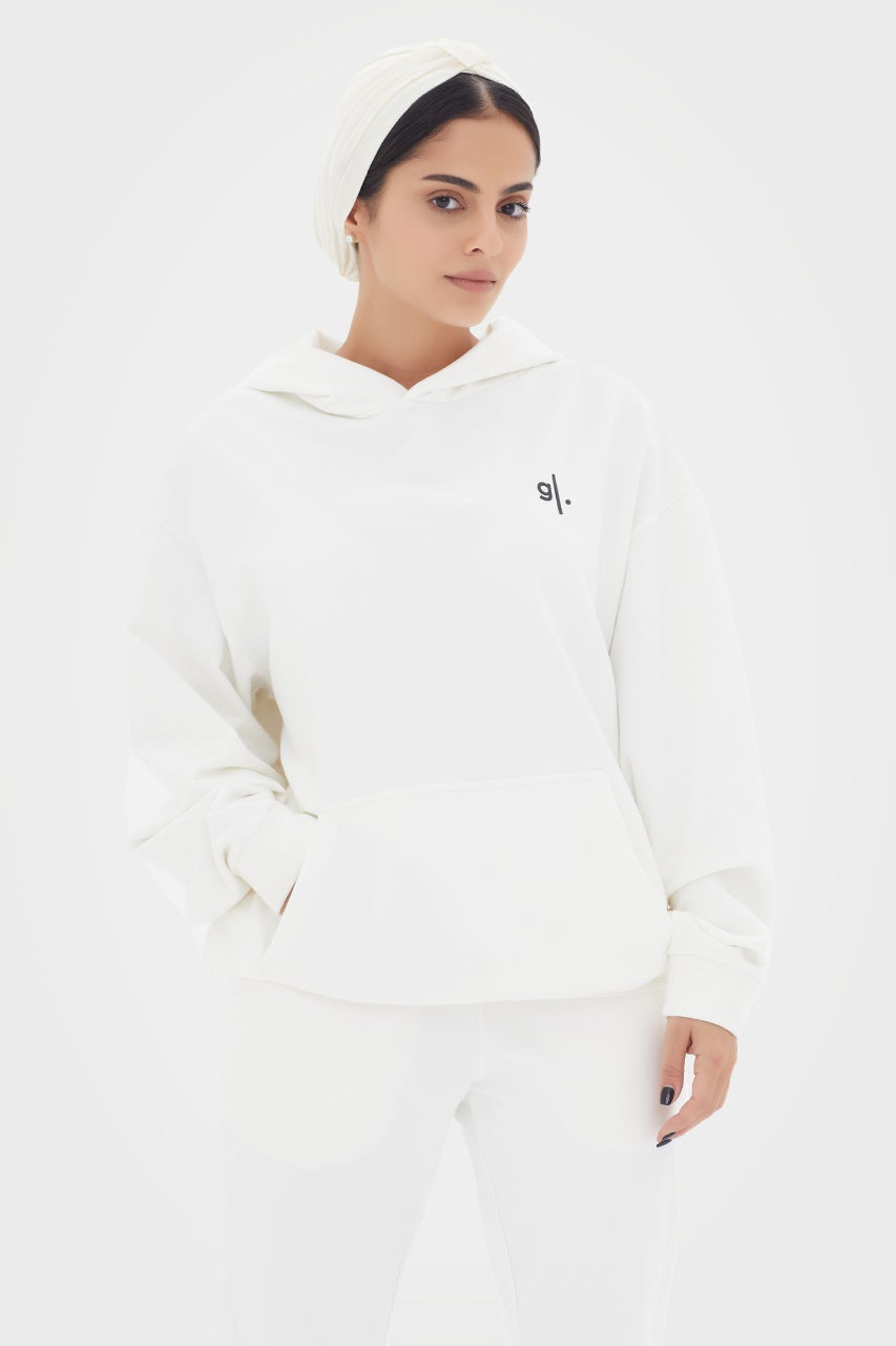 Sweat à capuche oversize en bambou bio pour femme