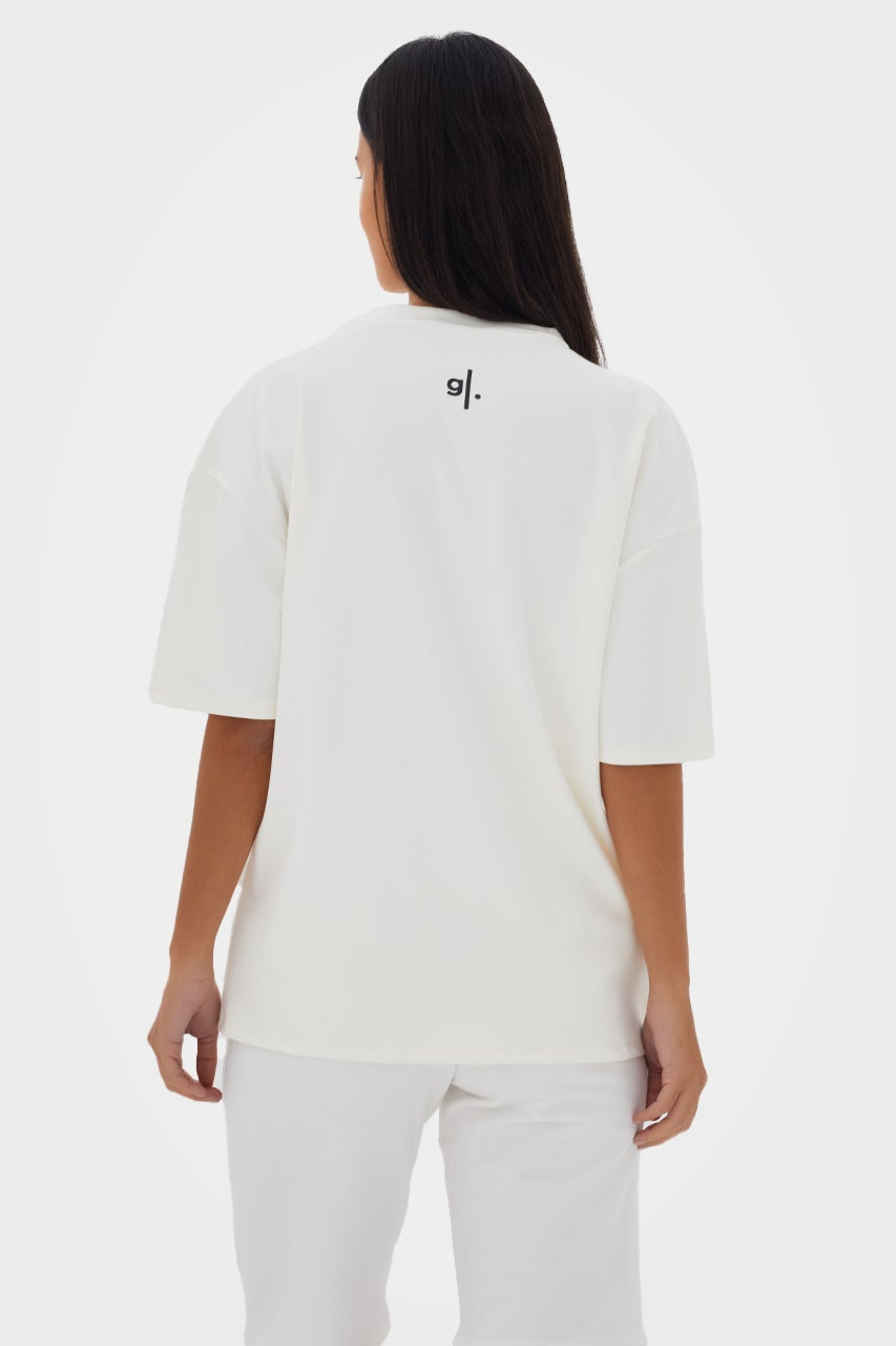 T-shirt oversize pour femmes, écoresponsable et adapté à toutes les morphologies