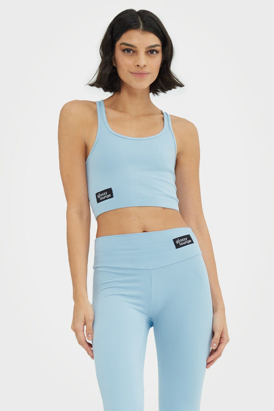Soutien-gorge de sport durable pour femme, dos nageur, coupe longue
