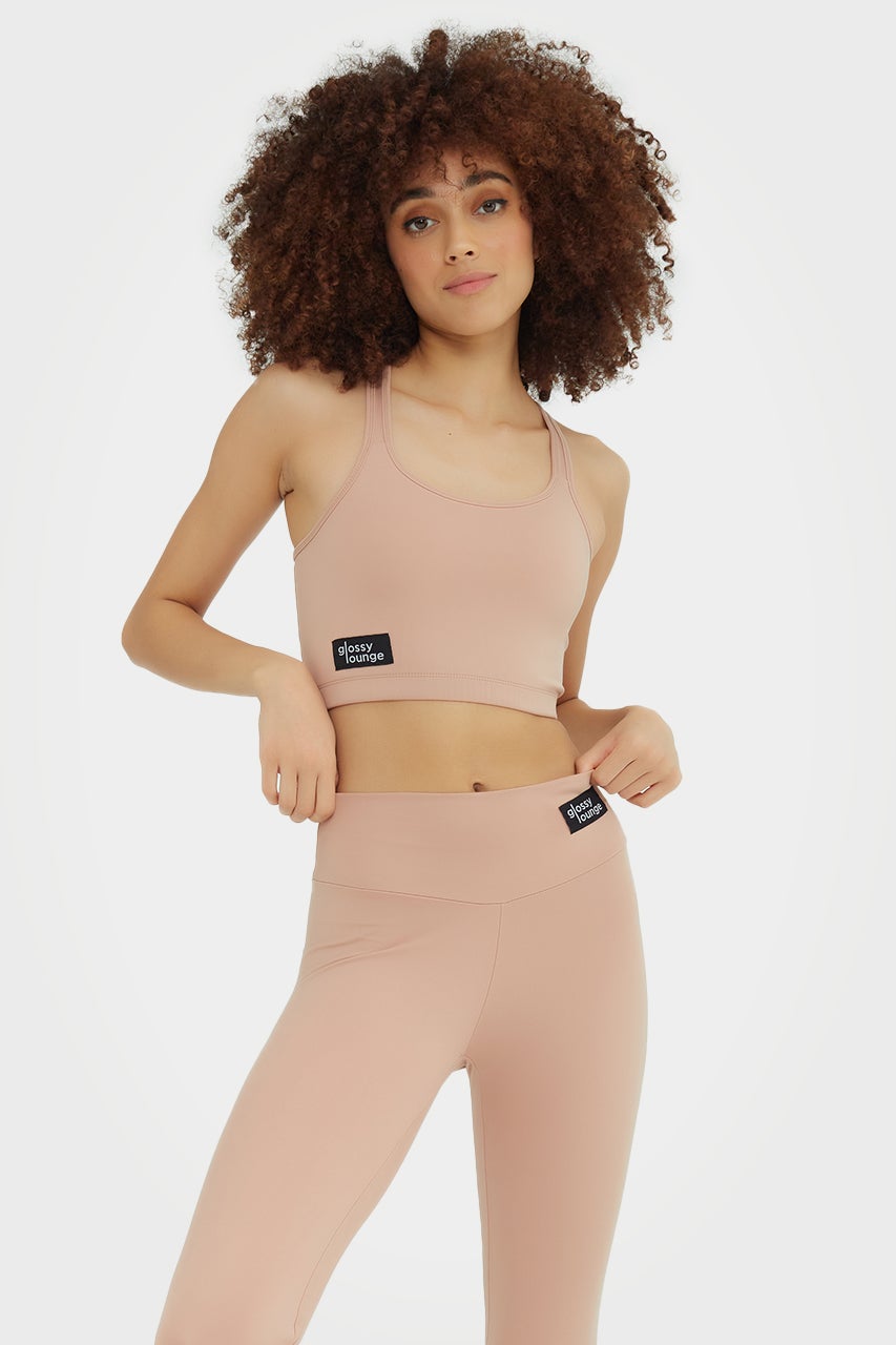 Soutien-gorge de sport durable pour femme, dos nageur, coupe longue