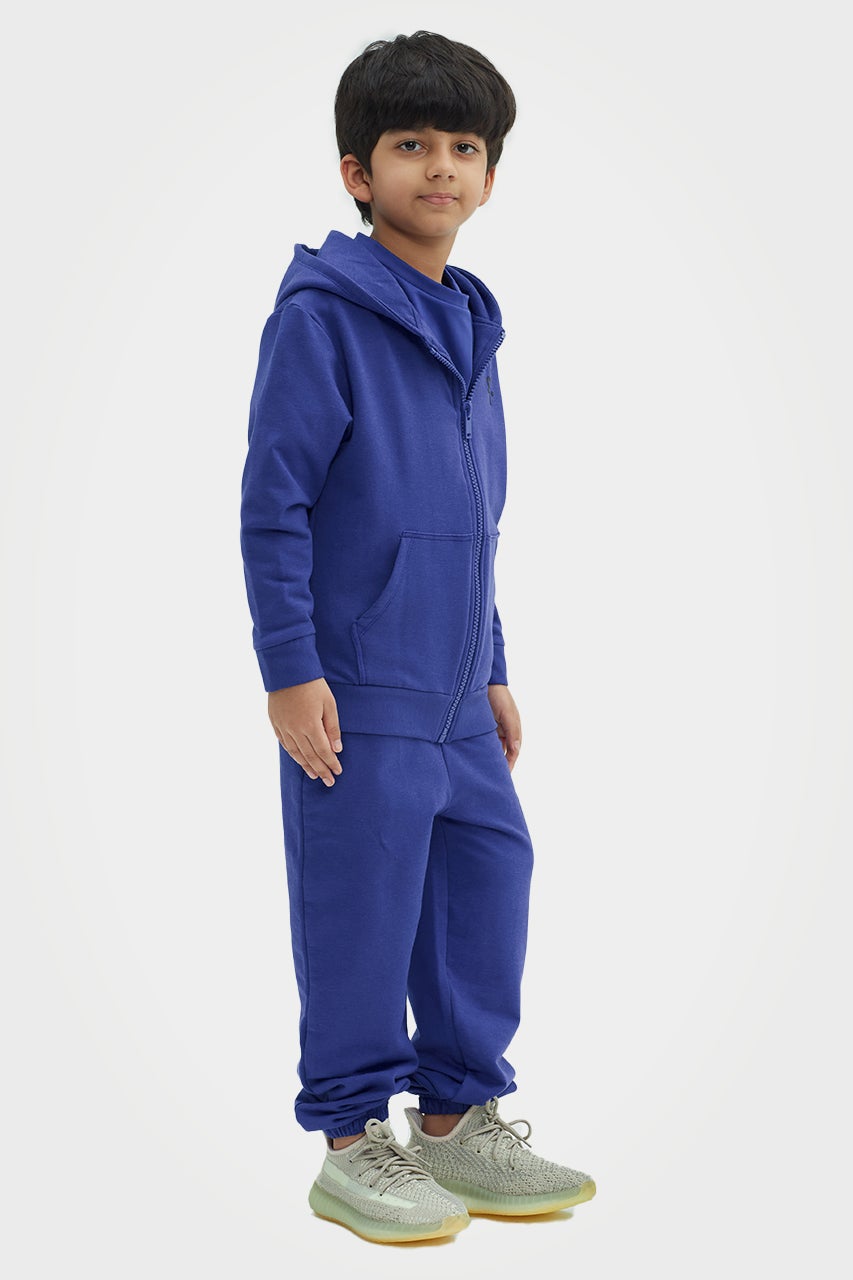 Sweat à capuche zippé confortable en bambou biologique pour garçons