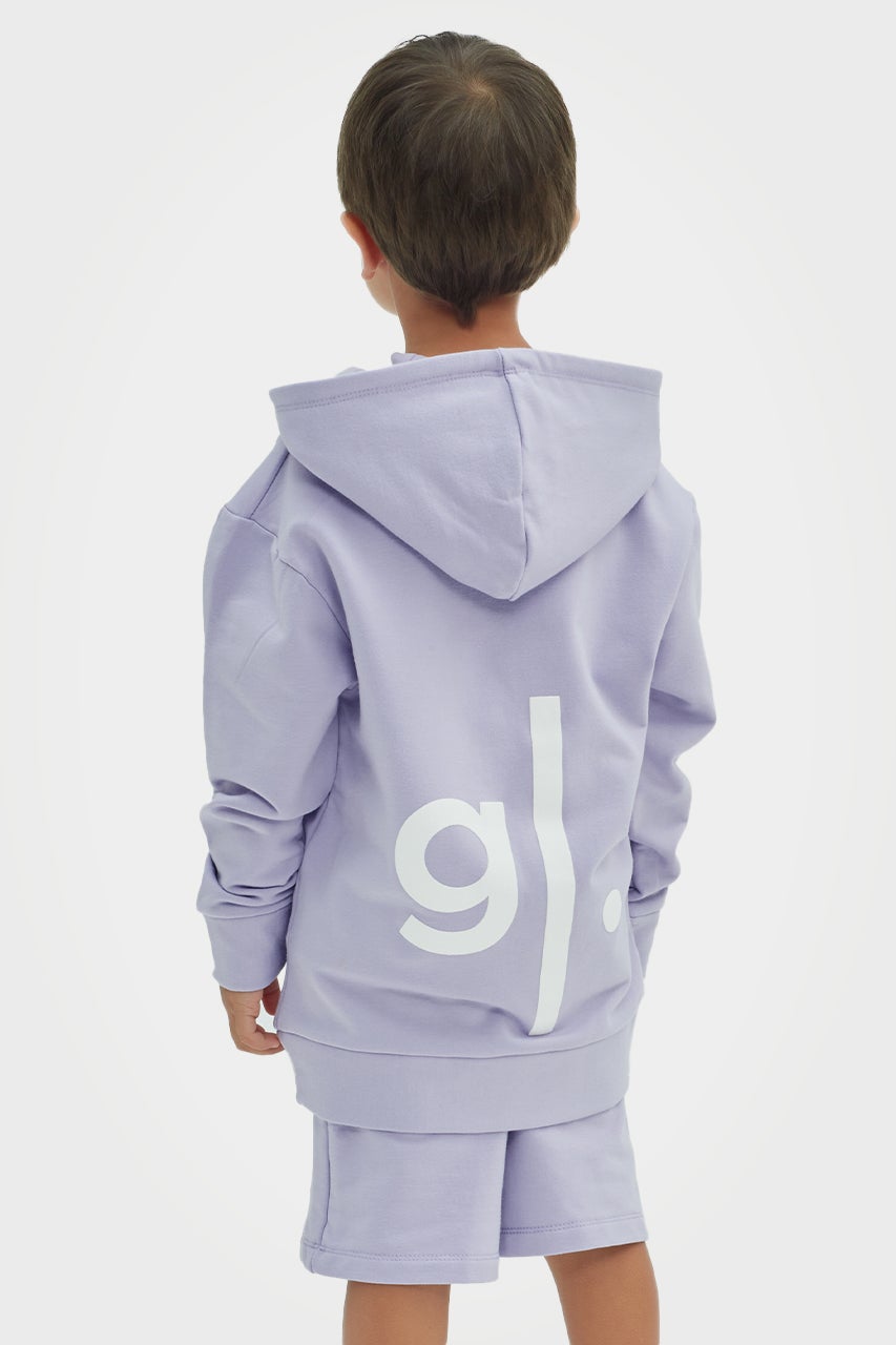 Sweat à capuche zippé confortable en bambou biologique pour garçons