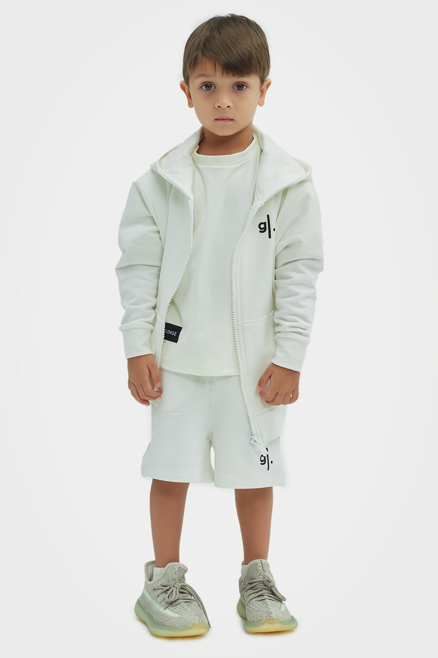 Sweat à capuche zippé confortable en bambou biologique pour garçons