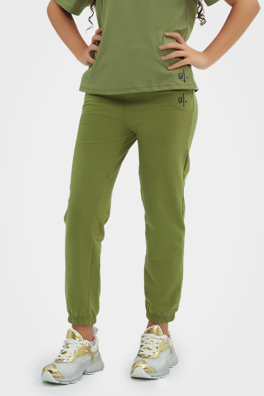 Pantalon de jogging pour filles en bambou bio