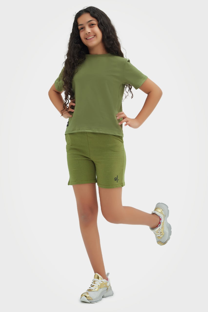 Shorts de détente pour filles en bambou bio