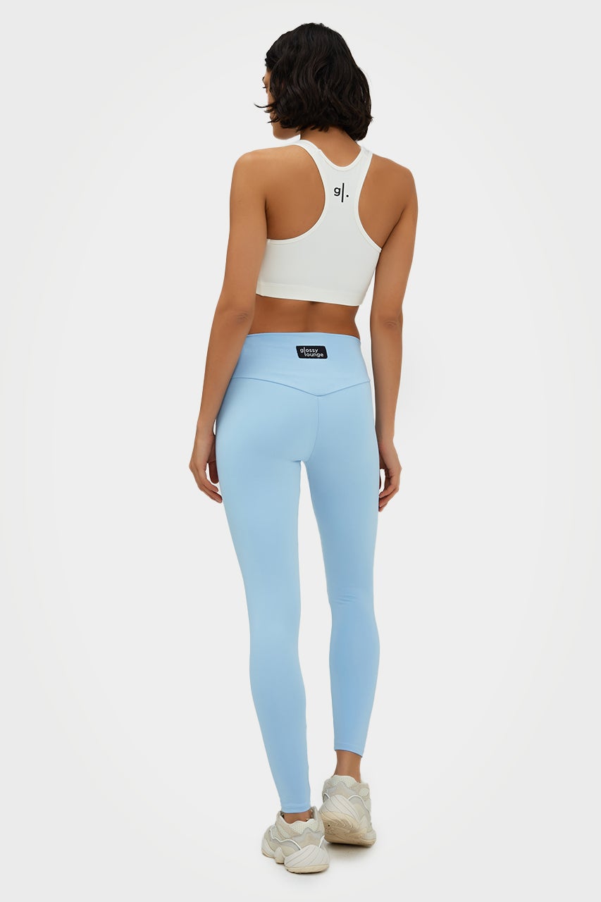 Leggings longs et éco-responsables pour femmes, taille basse, GL.