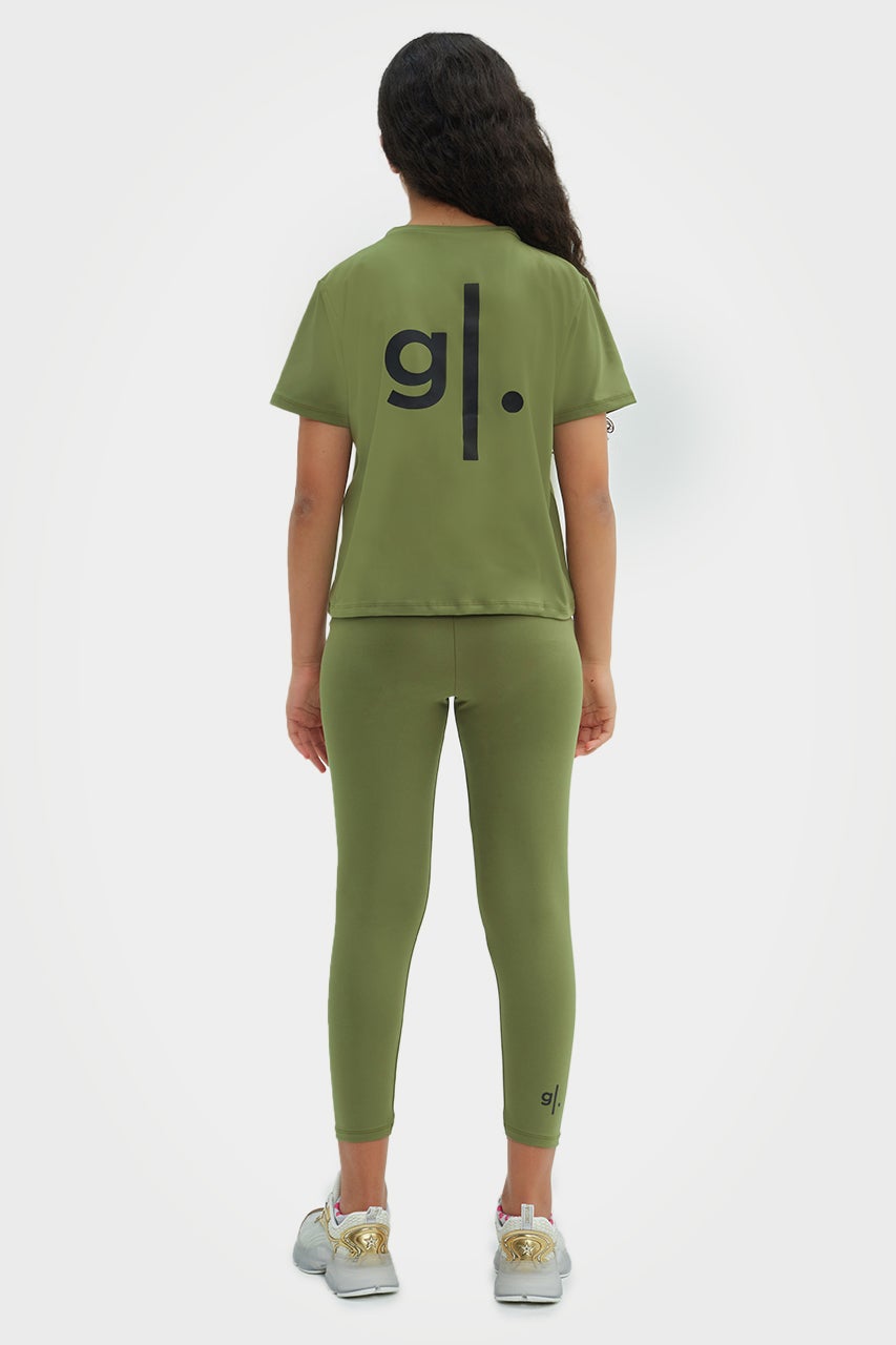 Leggings longs et durables à taille haute pour filles