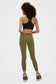 Leggings longs et éco-responsables pour femmes, taille basse, GL.