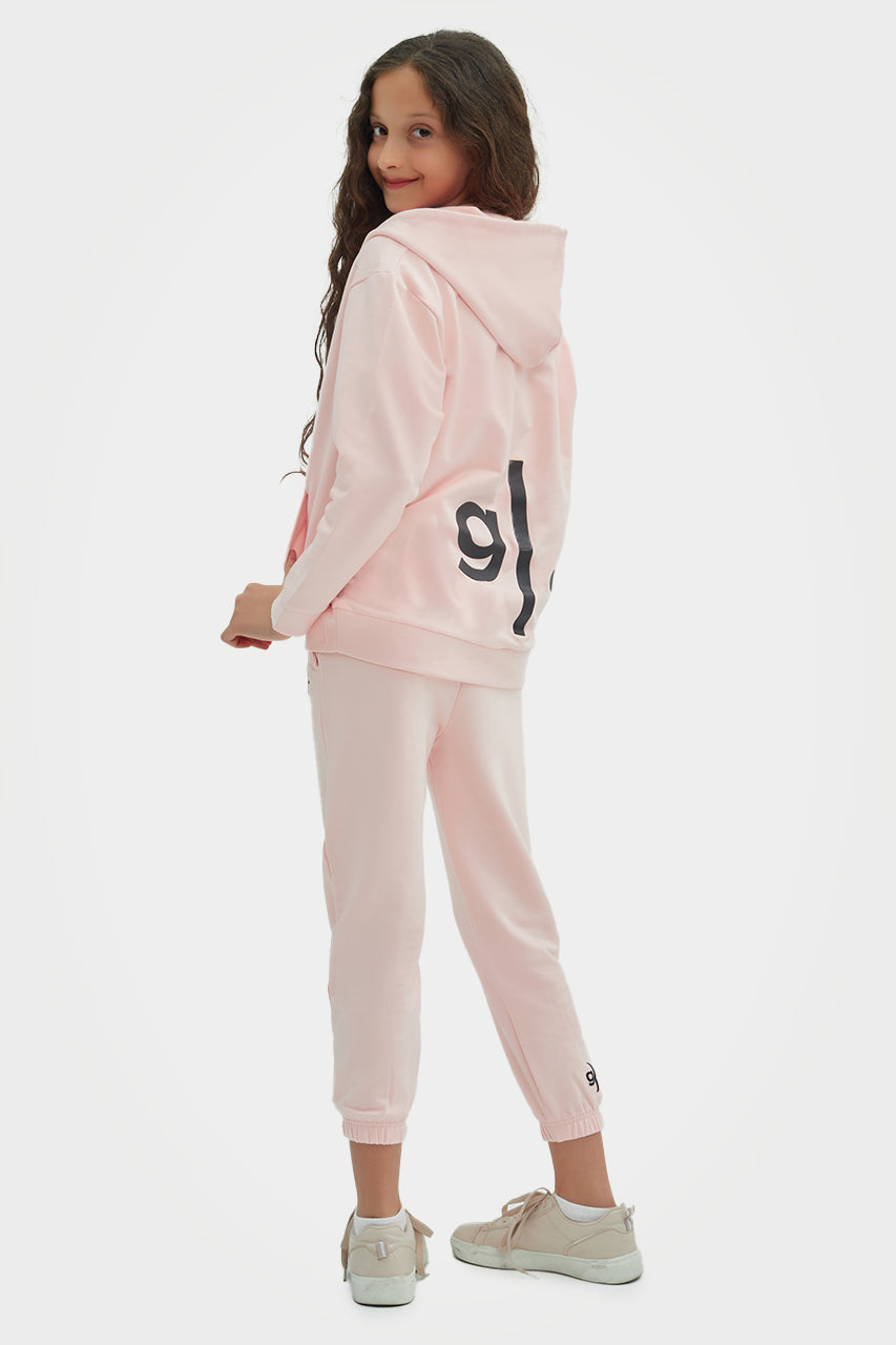 Sweat à capuche zippé en bambou bio pour filles