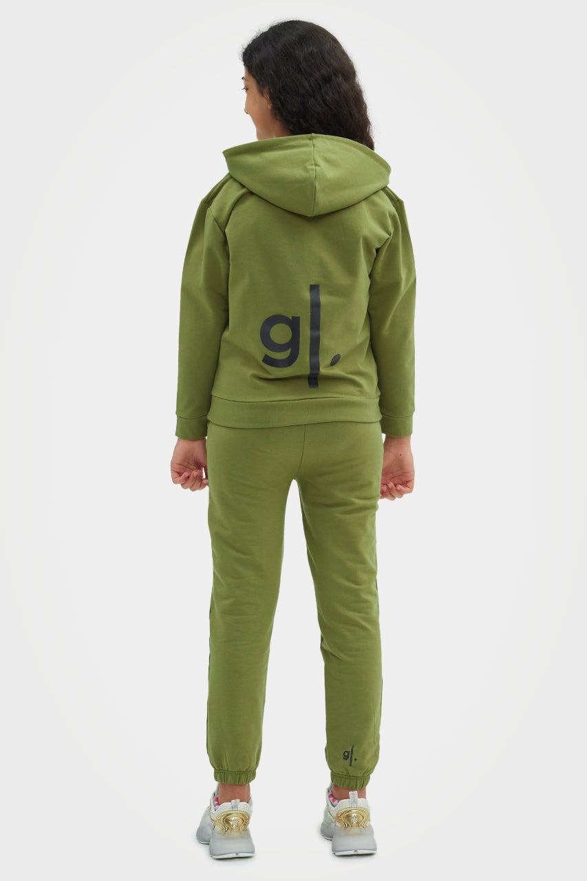 Sweat à capuche zippé en bambou bio pour filles