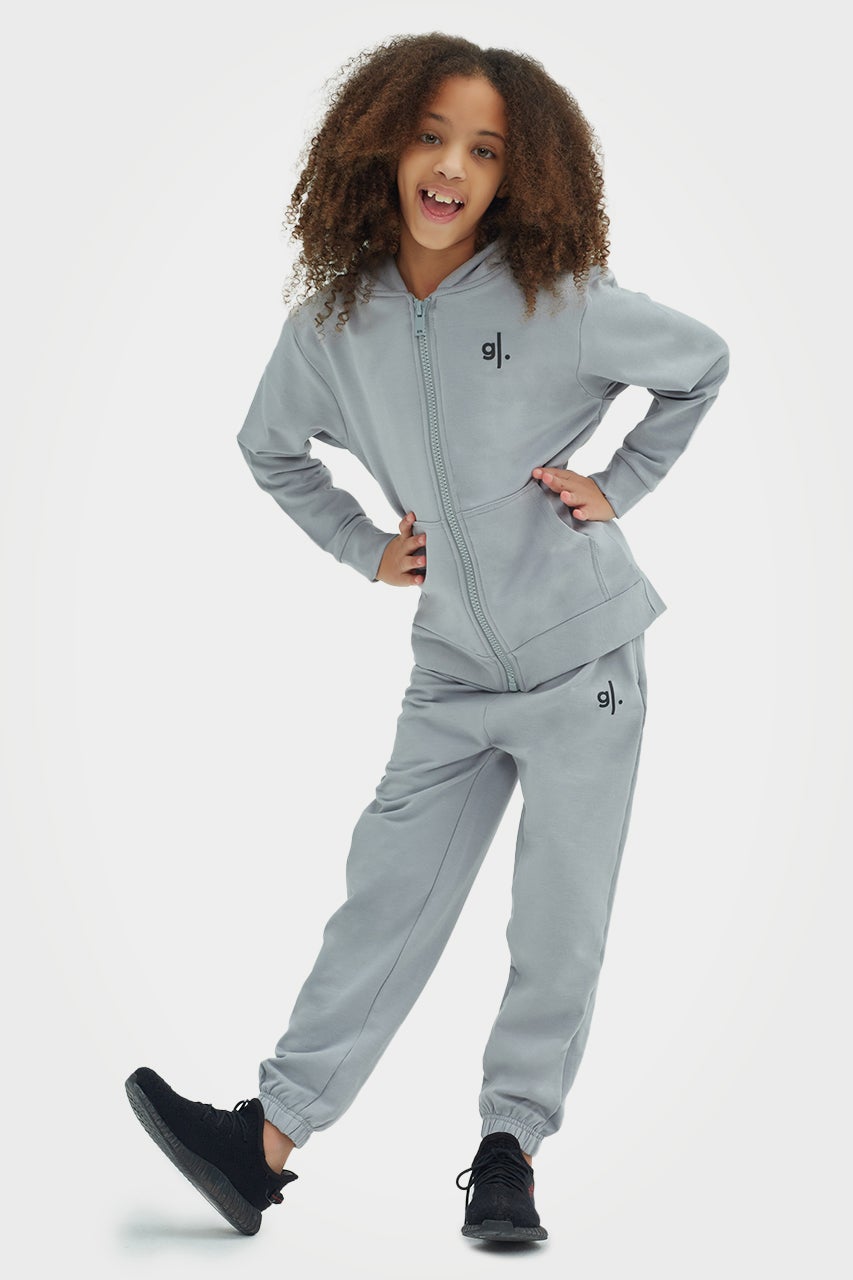 Sweat à capuche zippé en bambou bio pour filles