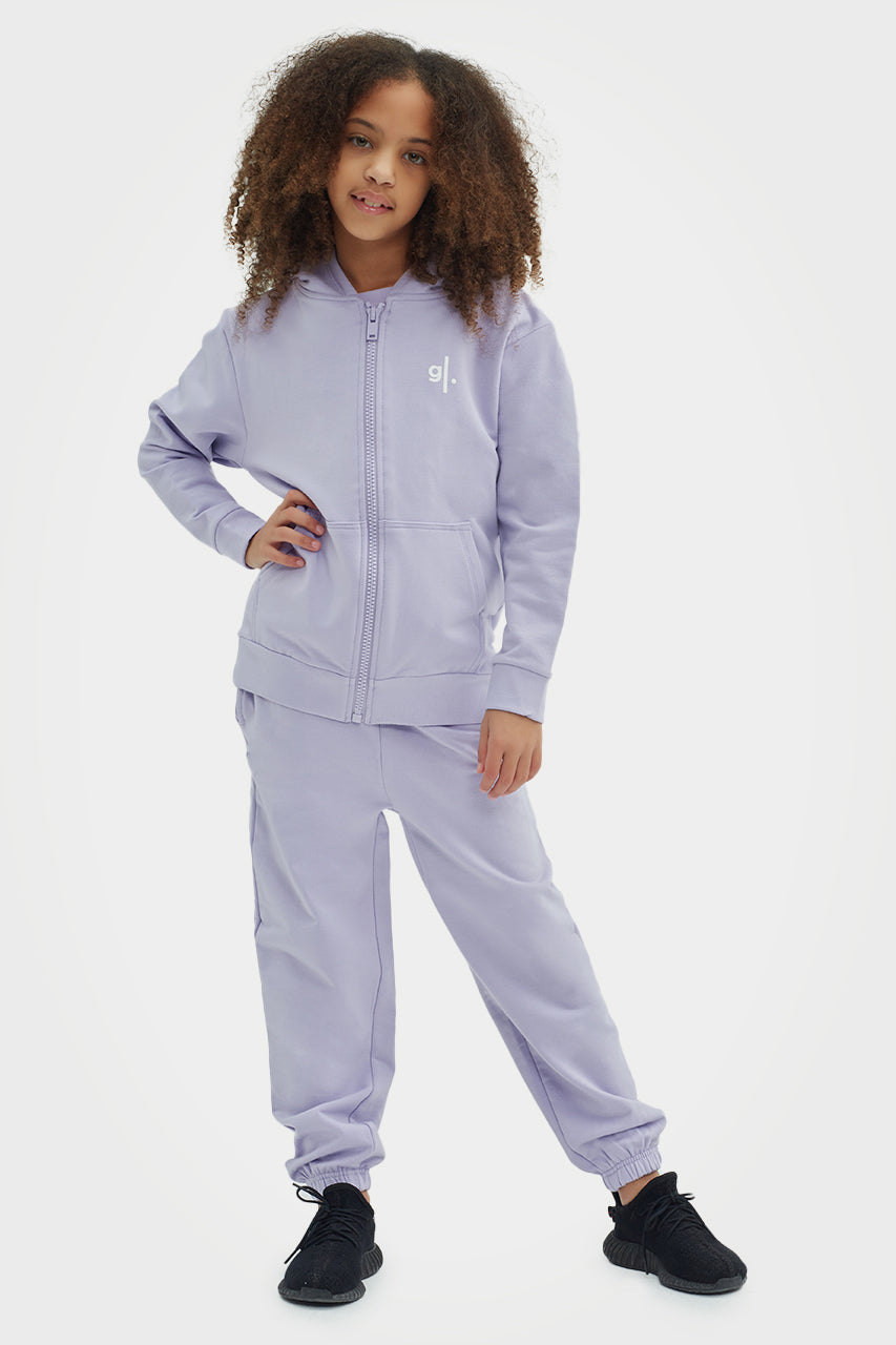Sweat à capuche zippé en bambou bio pour filles