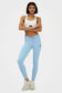 Leggings longs et éco-responsables pour femmes, taille basse, GL.