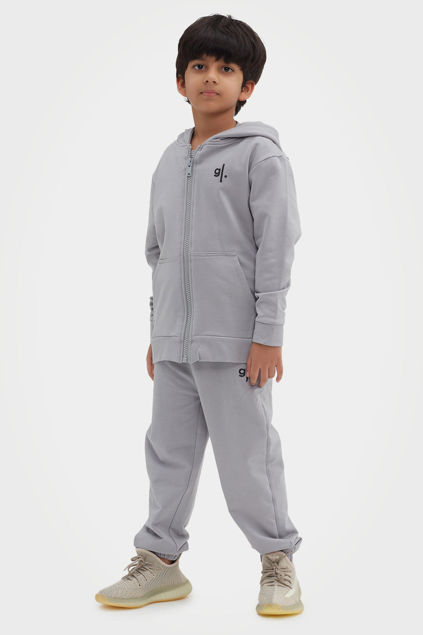 Sweat à capuche zippé confortable en bambou biologique pour garçons