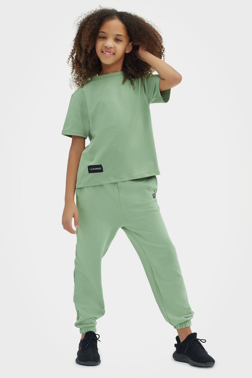 Pantalon de jogging pour filles en bambou bio